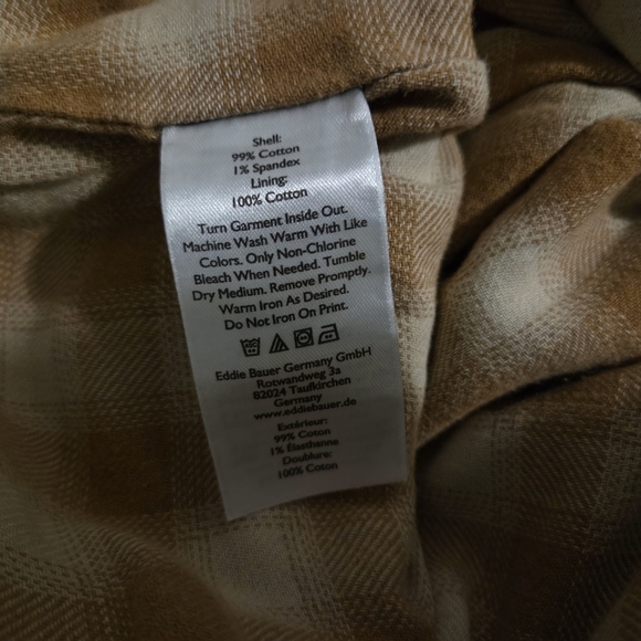 Eddie Bauer Women's Boyfriend Mid-Rise Straight Flannel Lined Jeans Sz 16 - Picture 7 of 12